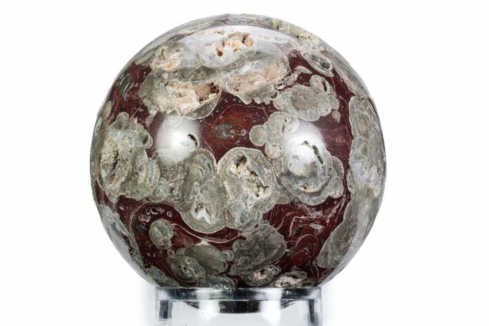 Polished Mushroom Jasper Sphere - Arizona #360330